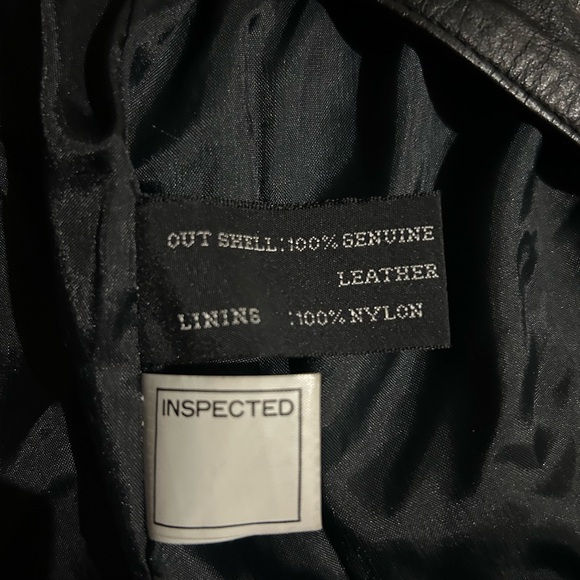 Pelle Black Leather Long Coat Vintage - Picture 12 of 12